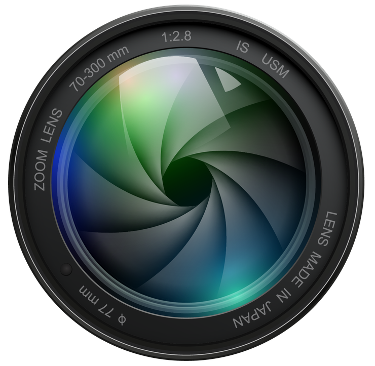 Dslr Camera Lens Png (black)