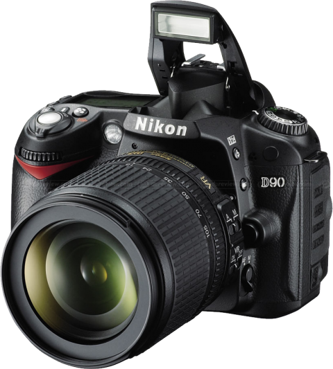 Dslr Camera Png Pic (black, white)