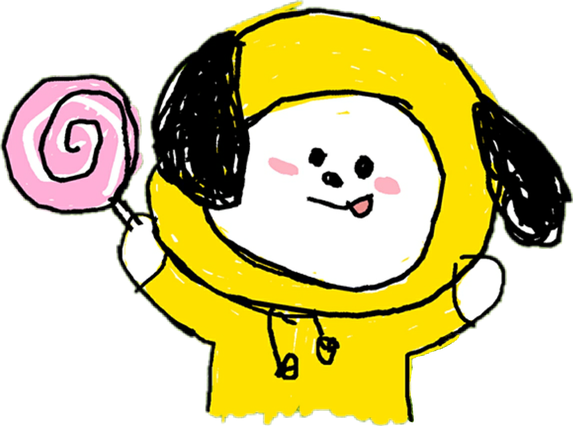 Bt21 Character Png Transparent Image (white, black, gold)