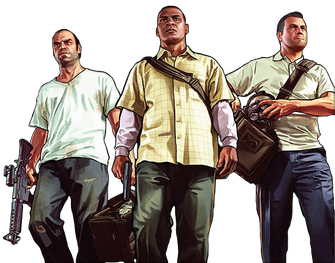 Gta Characters Png File (black)