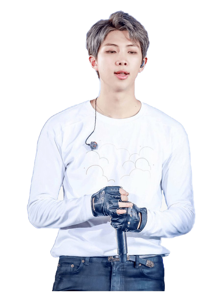 Bts Namjoon Png Clipart (lavender, black, white)