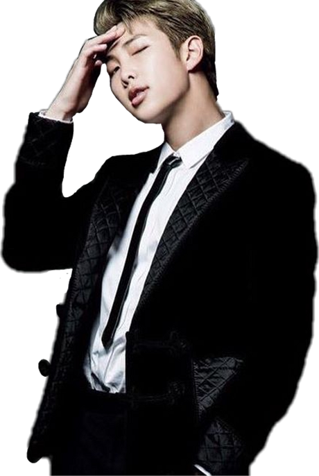 Bts Namjoon Png File (black)