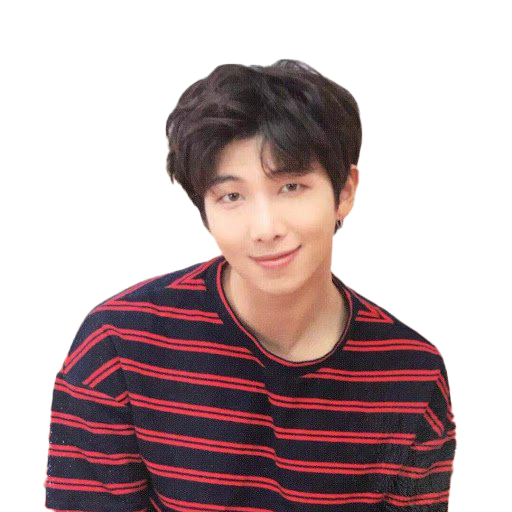 Bts Namjoon Png Pic (black, indigo, white)