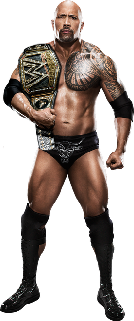 Wwe The Rock Png Hd (black)