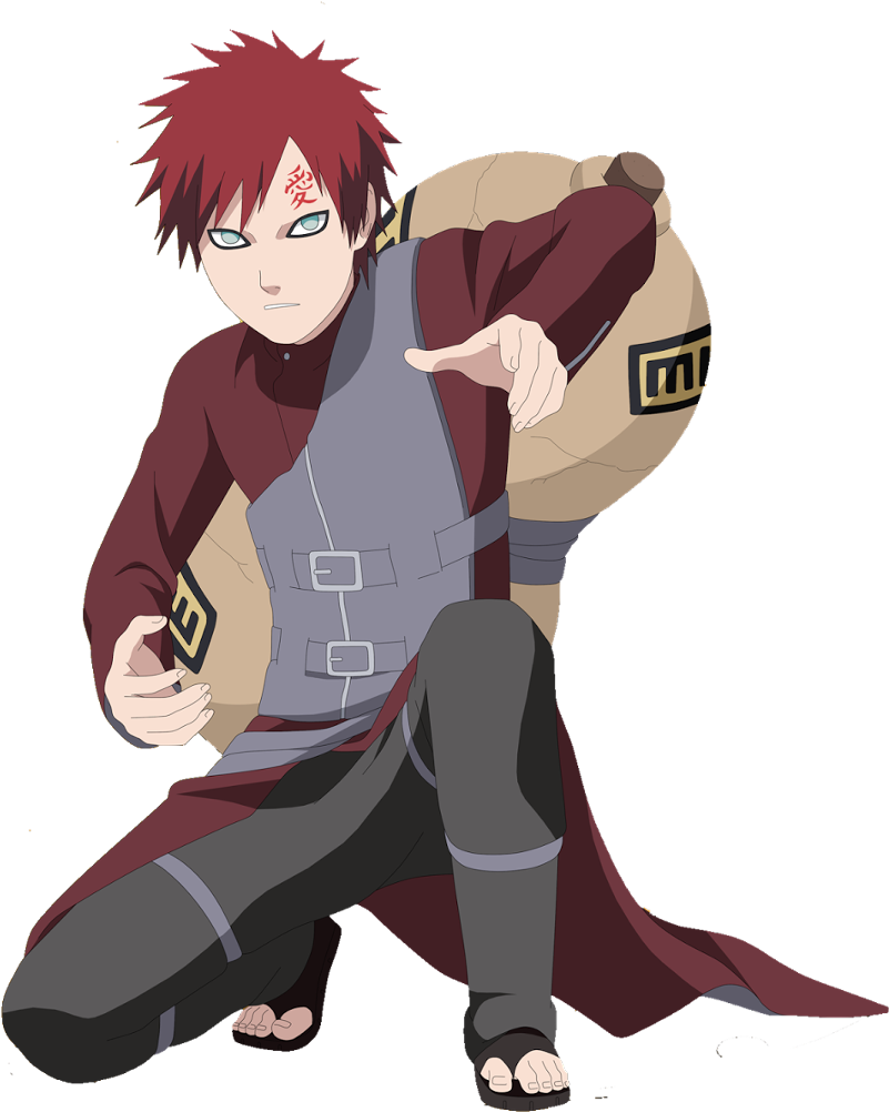 Gaara Naruto Png Photo (chocolate, purple, gray, black, maroon)