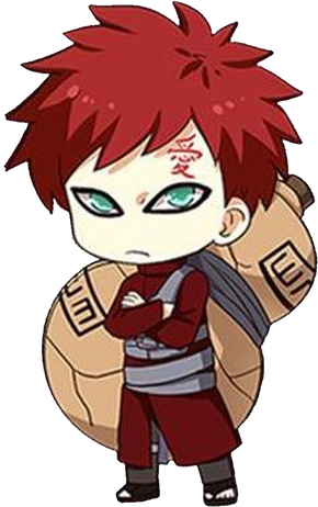 Gaara Naruto Png Pic (black, maroon, chocolate, beige)