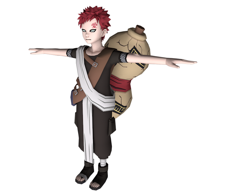 Gaara Naruto Png Transparent Picture (black, gray, silver, white)