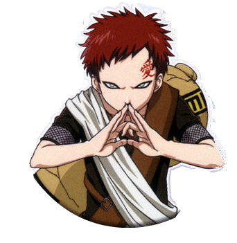 Gaara Naruto Transparent Images Png (black, maroon, beige)