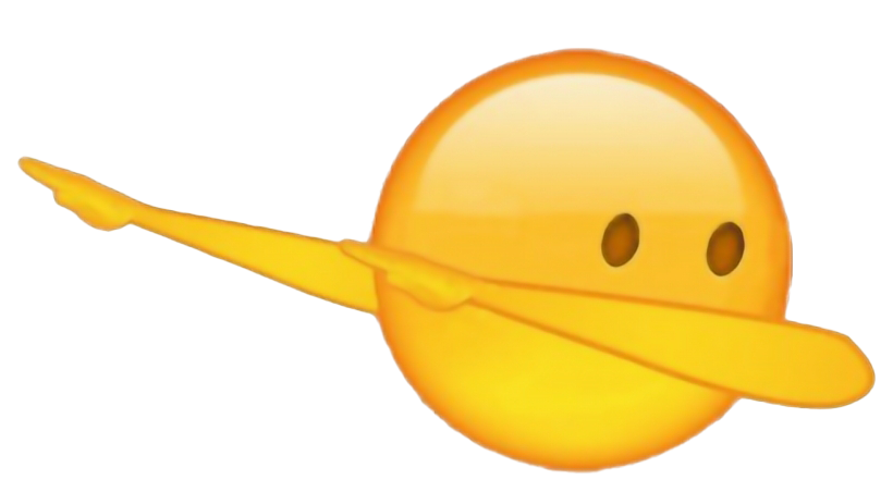 Dab Emoji Png Hd (white, pink, salmon, gold)