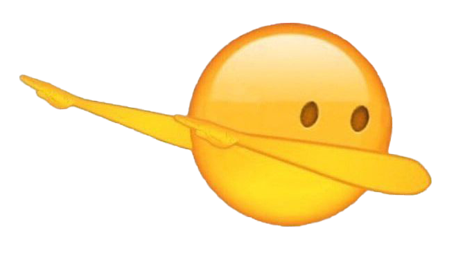 Dab Emoji Png Transparent (white, pink, gold)