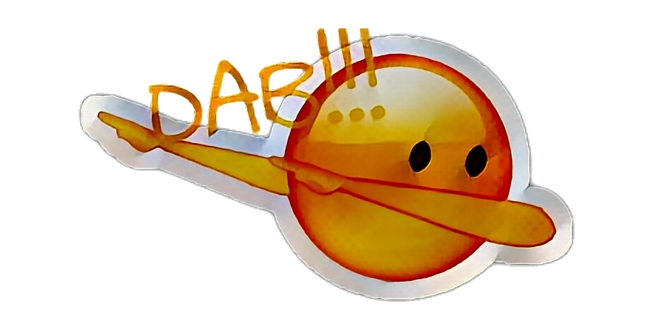 Dab Emoji Transparent Background (chocolate, white, black)