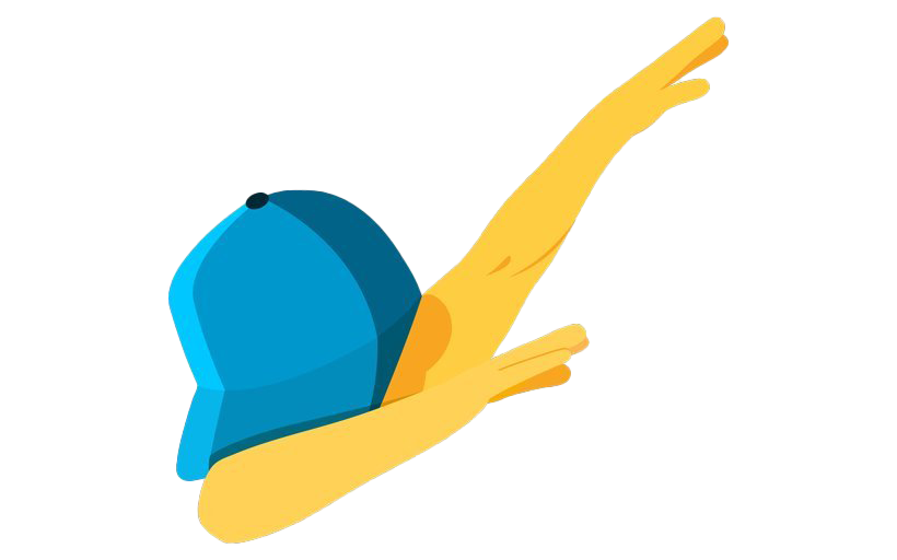 Dab Emoji Transparent Images Png (white, salmon, gold, teal)