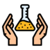 Lab Laboratory Science Hands Scientist Icon Free Nobackground Png Icon Download (orange, black, pink)