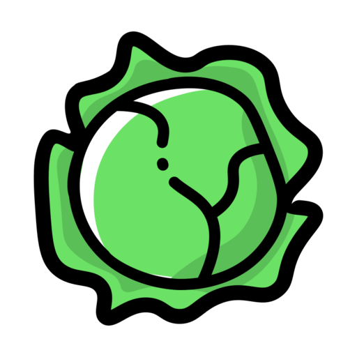 Cabbage Free Png Icon Download (black, gray)