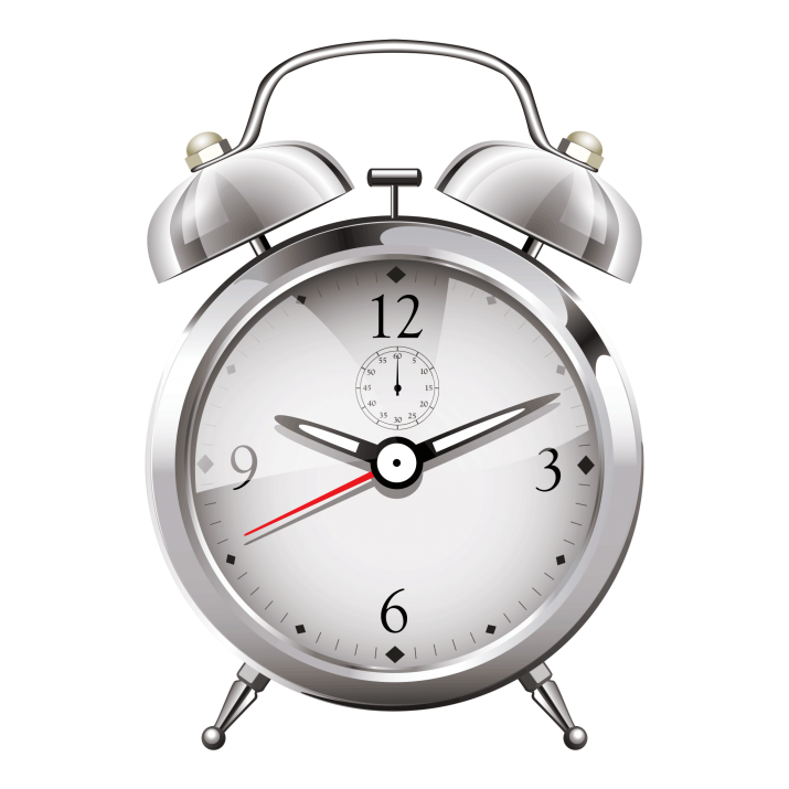 Table Alarm Clock Png Pic (black, white, lavender)