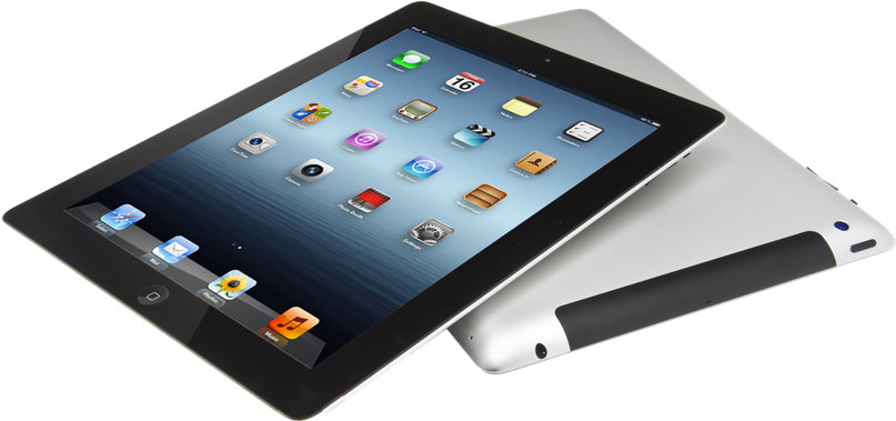 Tablet Computer Png Isolated Transparent Image (black, silver)