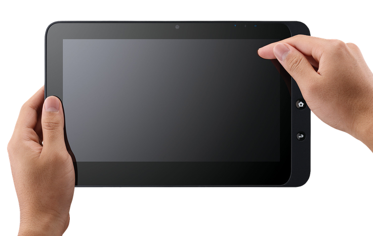 Tablet Computer Transparent Isolated Background (black, gray)