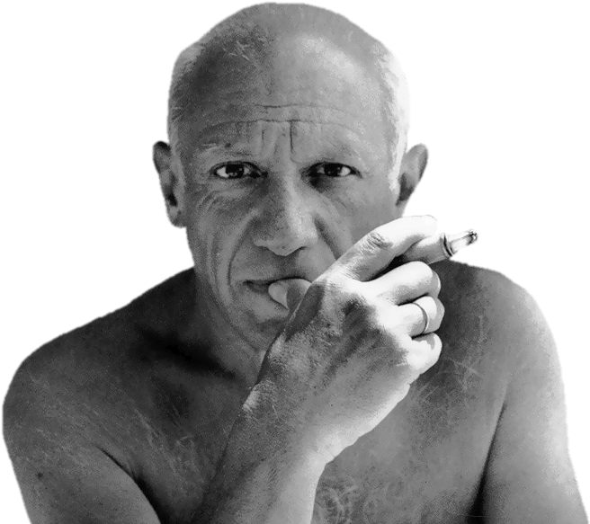 Pablo Picasso Png Hd (gray, black)