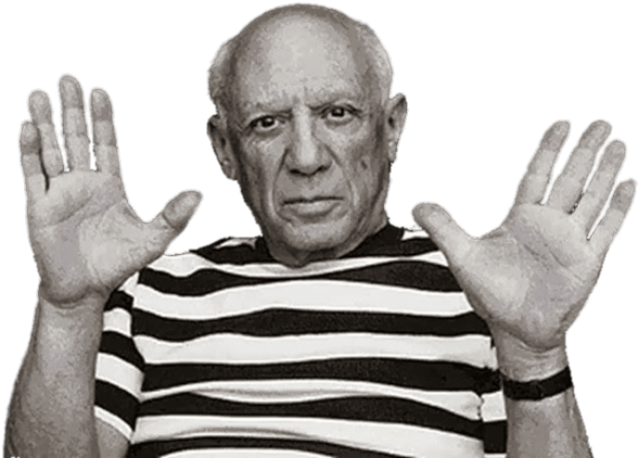 Pablo Picasso Png (silver, black)