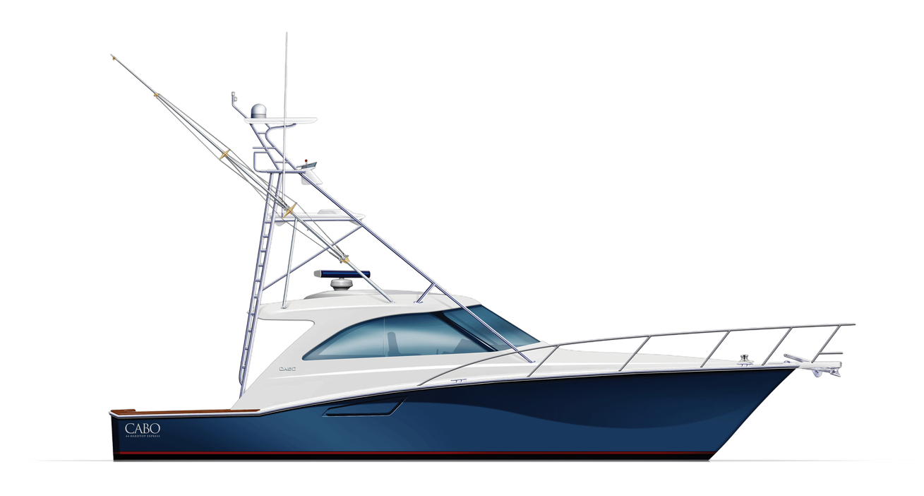 Cabo Yachts Boat Png (lavender, navy, black, indigo)