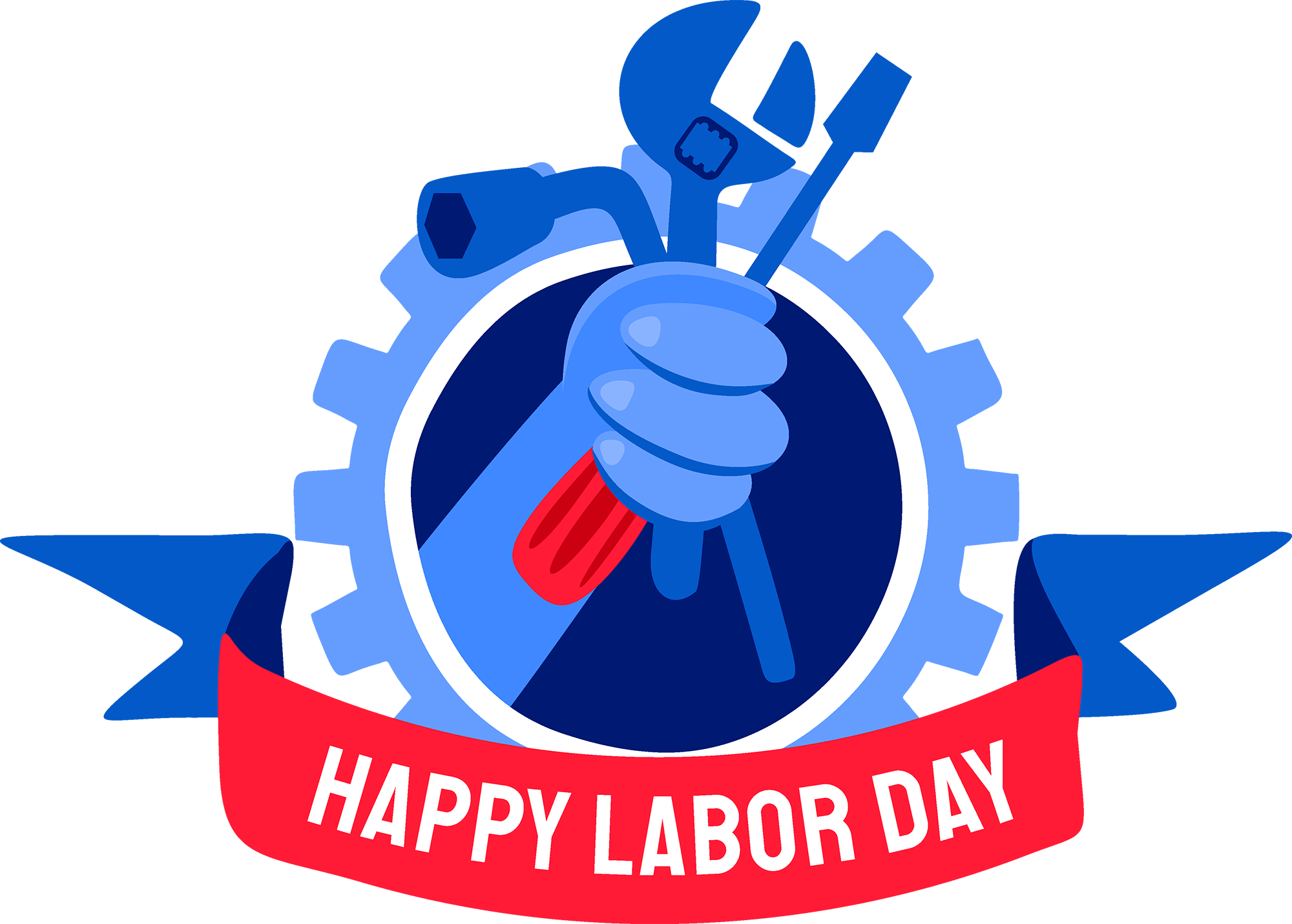 Labor Day Png Free Image (teal, black, navy, red, silver)