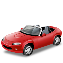 Cabriolet Red Icon Free Transparent Png Icon Download (maroon, black)