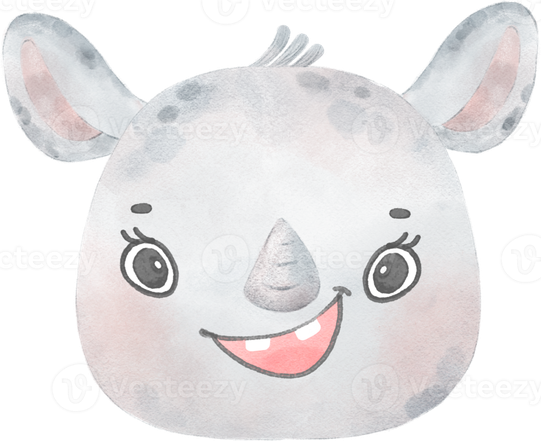 Baby Rhino Png Hd Isolated (white, lavender, black)