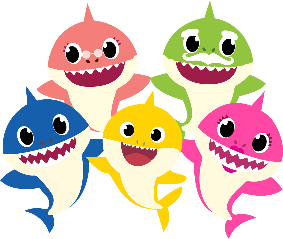 Baby Shark Png Hd Isolated (teal, black, gold, beige, salmon)