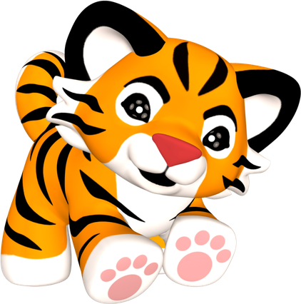 Baby Tiger Png Hd Isolated (white, orange, black)