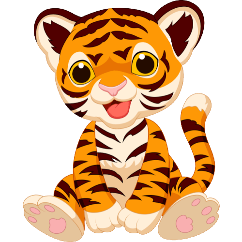 Baby Tiger Png Hd (silver, beige, maroon, orange, gray)