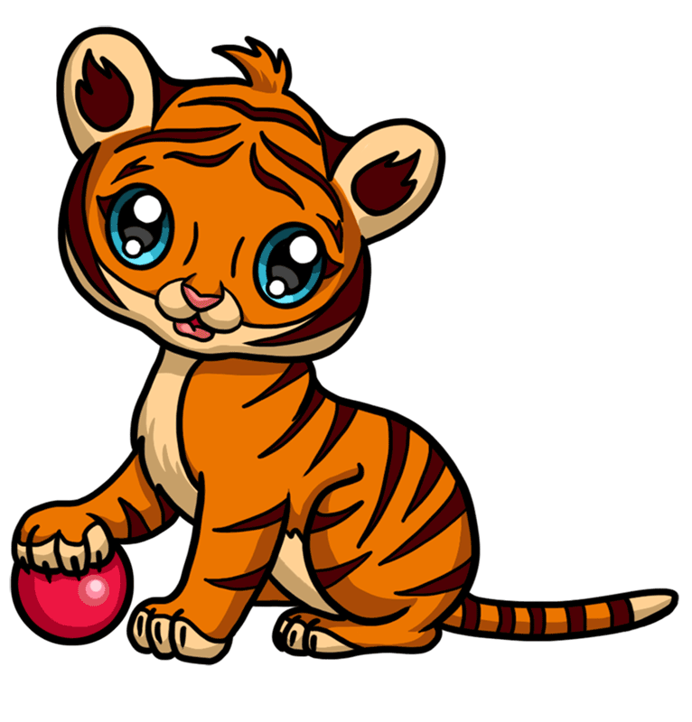 Baby Tiger Png Photos (white, orange, chocolate)