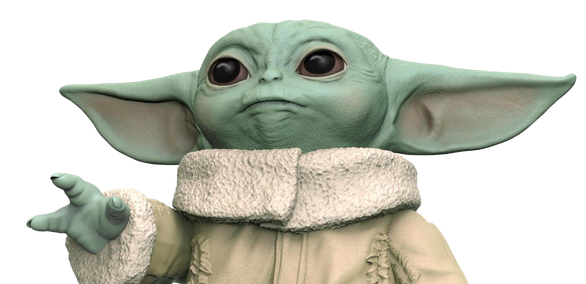 Baby Yoda Png Pic (pink, black, gray, silver)