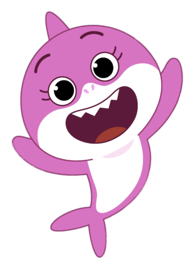 Babyshark Png Clipart (violet, black, maroon, white)