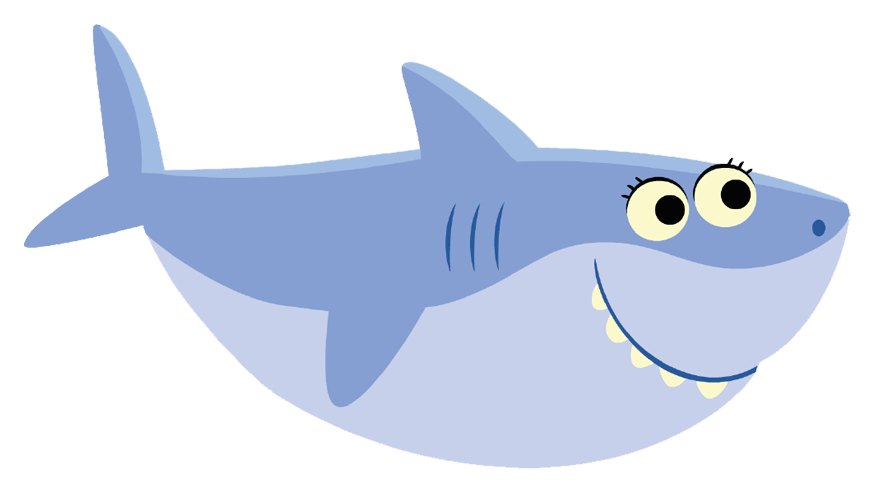 Babyshark Png Image (lavender, white, silver)