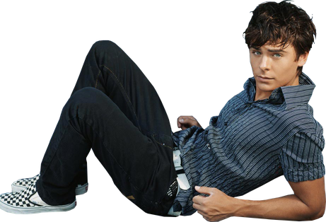 Zac Efron Png File (black)