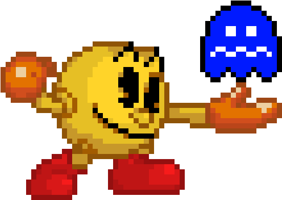 Pac Man Png Clipart (red, maroon, gold, blue, black)