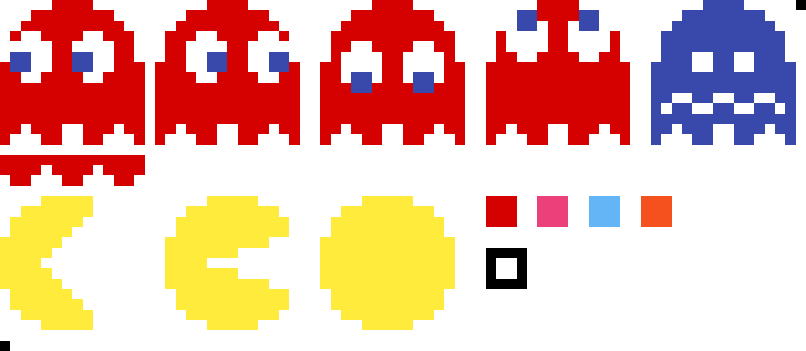 Pac Man Png Hd Isolated (red, yellow, indigo, black, white)