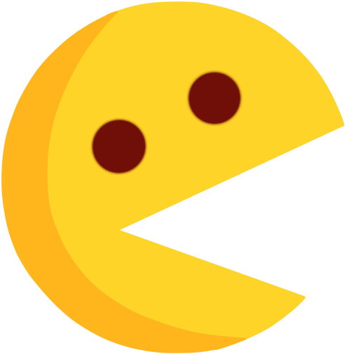 Pac Man Png Photos (maroon, black, orange, gold)