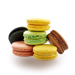 Macaroons Png File (maroon, black)