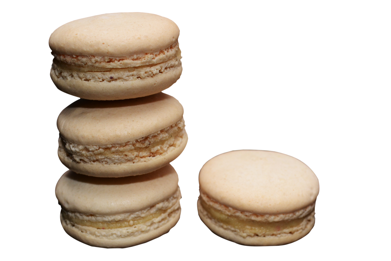 Macaroons Png Photo (beige, pink, black)