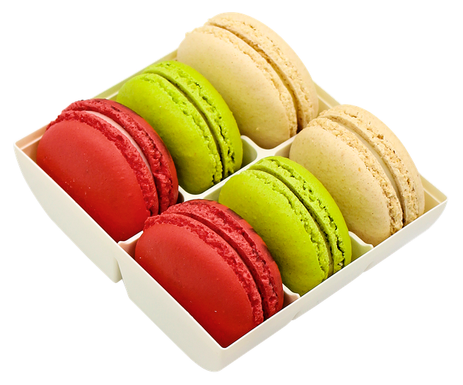 Macaroons Png (beige, silver, black)