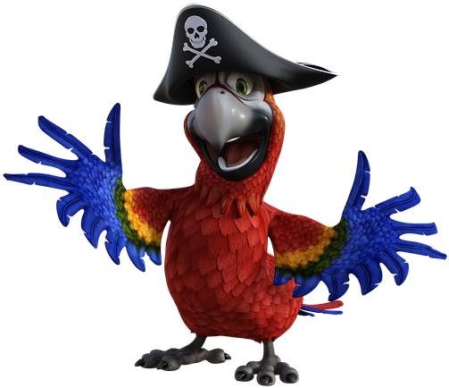 Macaw Png File (black)