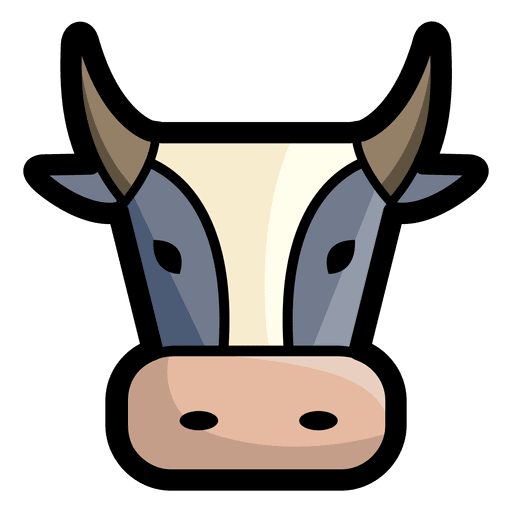 Face Bull Vector Png Transparent Image (beige, pink, gray, black, silver)