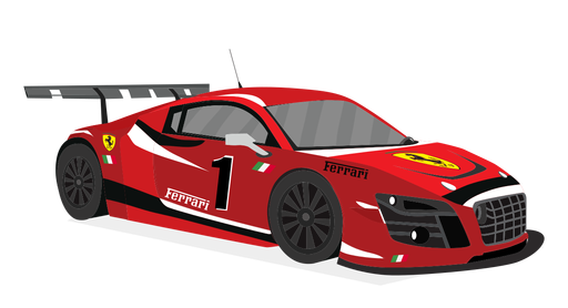 Race Car Png File (gray, red, maroon, black, white)