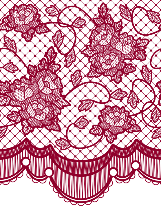 Lace Frame Png Clipart (maroon, black)