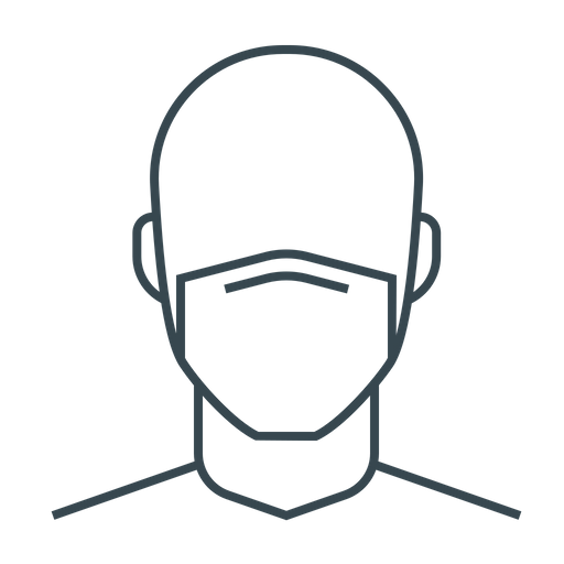 Face Mask Png Transparent Picture (indigo, black)