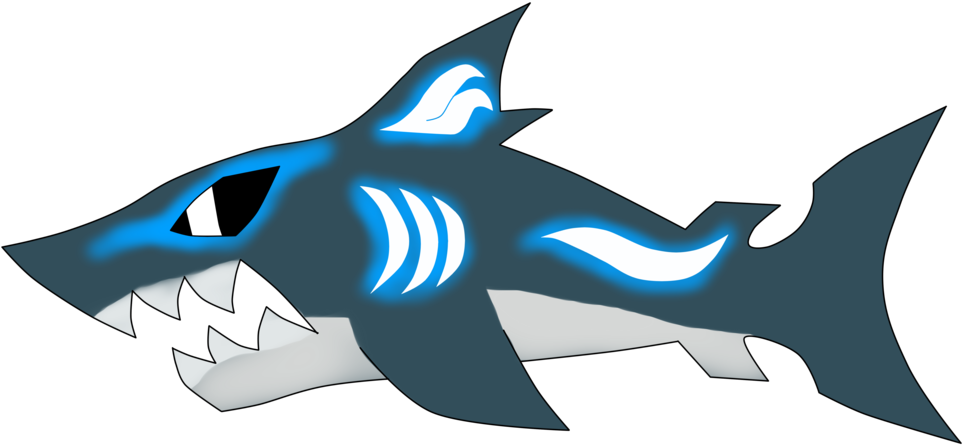 Face Megalodon Shark Png Clipart (teal, silver, white, black)