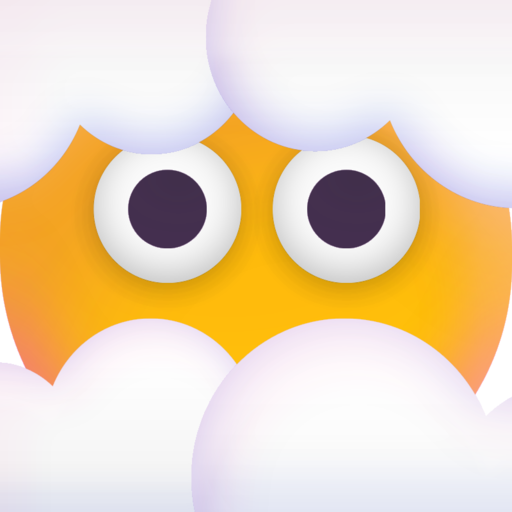 Face In Clouds Free Transparent Png Icon Download (orange, white, lavender)