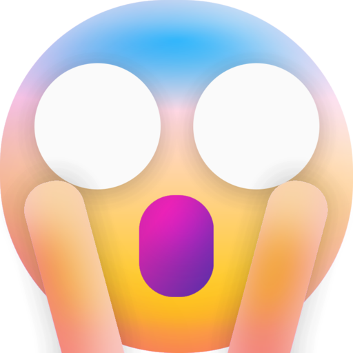 Face Screaming In Fear Free Transparent Png Icon Download (pink, lavender, salmon, black, white)