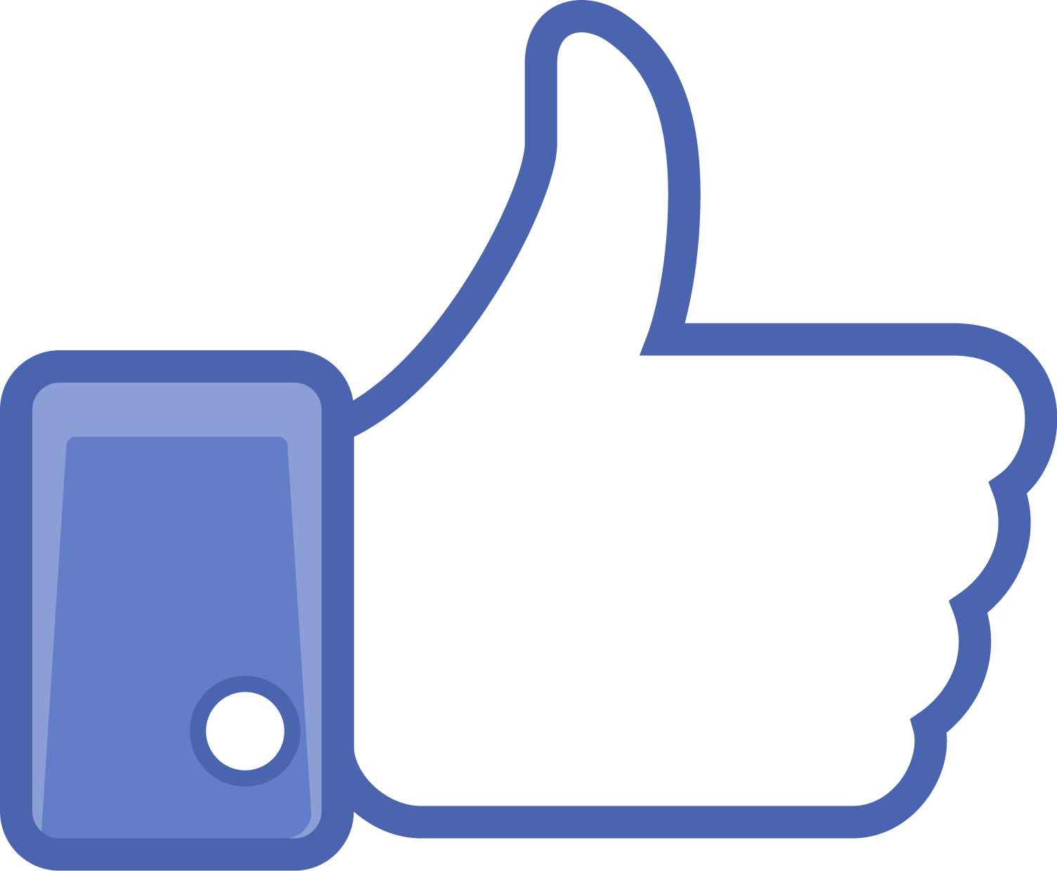 Facebook Like Transparent Png (white, gray, lavender, black, silver)